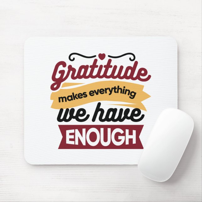 Mousepad Faith and Gratitude Artwork – Uplifting Christian  (Com mouse)
