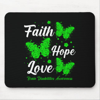 Mousepad Faith Hope ama Deficiência cerebral Manteiga