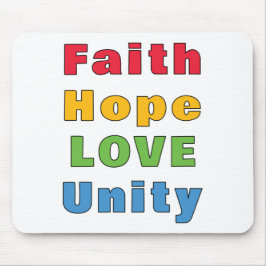 Mousepad Faith Hope Love Unity