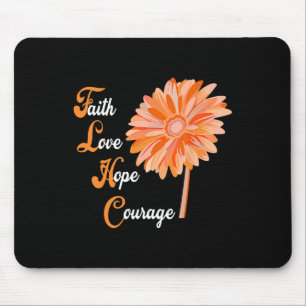Mousepad Faith Love Esperava Coragem Aml Leukemia Consciênc
