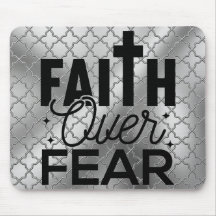 Faith Over Fear Metallica Tapete de Rato