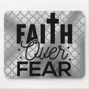 Mousepad Faith Over Fear Metallica Tapete de Rato