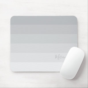 Mousepad Faixa de Cinzas de Pastel Gradiente com Nome Perso