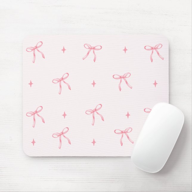 Mousepad Faixa de Cores d'Água Rosa (Com mouse)