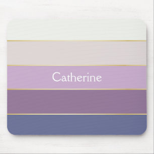 Mousepad Faixas de Cores Personalizadas de Verão Douradas R