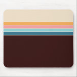 Mousepad faixas de cores retrorreflectoras de 70s<br><div class="desc">faixas de cores retrorreflectoras de 70s. Um padrão de cor minimalista no estilo da era 70.</div>