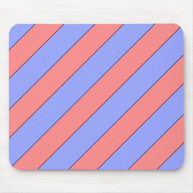 Mousepad faixas diagonais rosa e roxo (Frente)