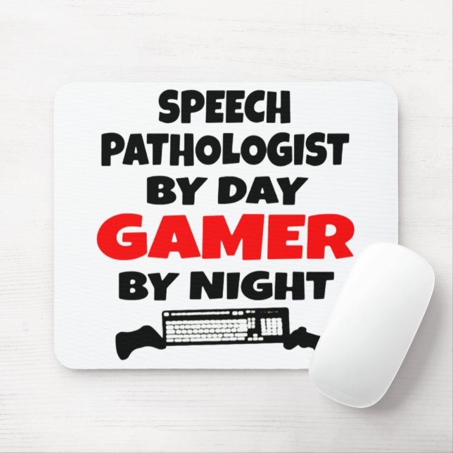 Mousepad Fala Patologista Adora Jogar Videos games (Com mouse)