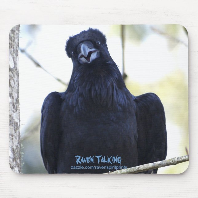 MOUSEPAD FALANDO DE RAVEN PRETO (Frente)