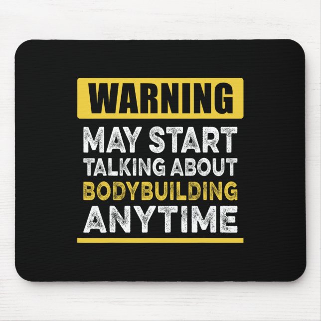 Mousepad Falando Sobre A Construção De Bodybuilding A Qualq (Frente)