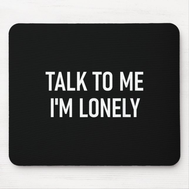 Mousepad Fale Comigo Solitário, Engraçado, Piadas, Sarcásti (Frente)
