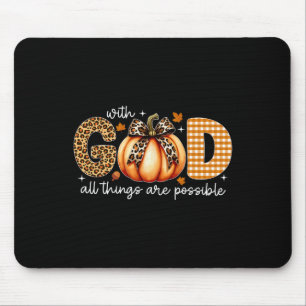 Mousepad Fall Pumpkin S For Women Jesus Christian Thankdom