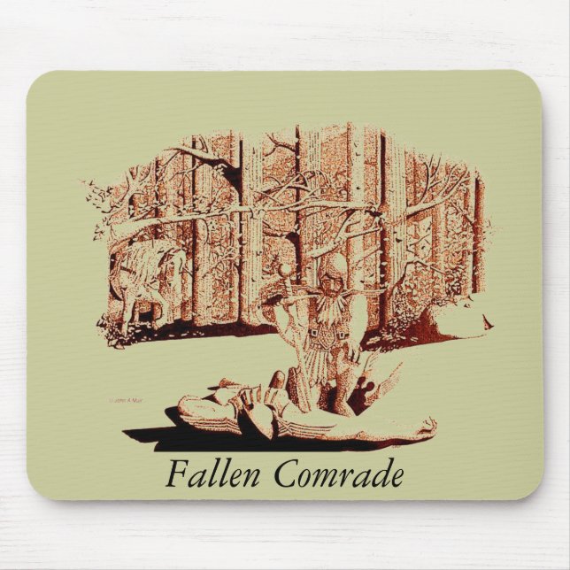 Mousepad - Fallen Comrade - sepia (Frente)