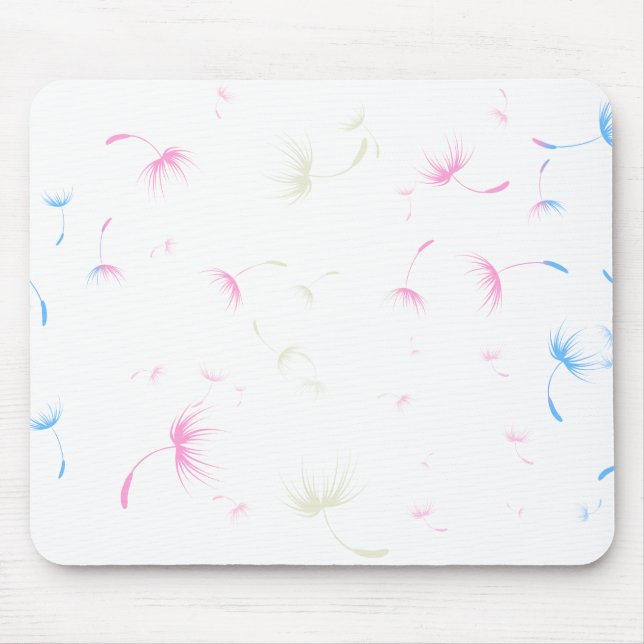 Mousepad Falln Dandelion Seeds Orgulho Transgênero (Frente)