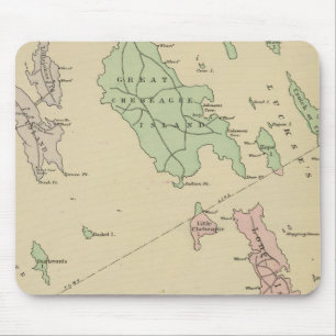 Mousepad Falmouth Foreside, ilhas adjacentes, Baía de Casc