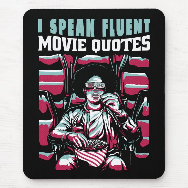 Mousepad Falo citações de filmes fluentes (Frente)