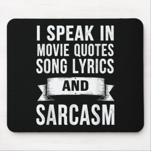 Mousepad Falo Em Filme Citando Música Letras &amp; Sarcasmo