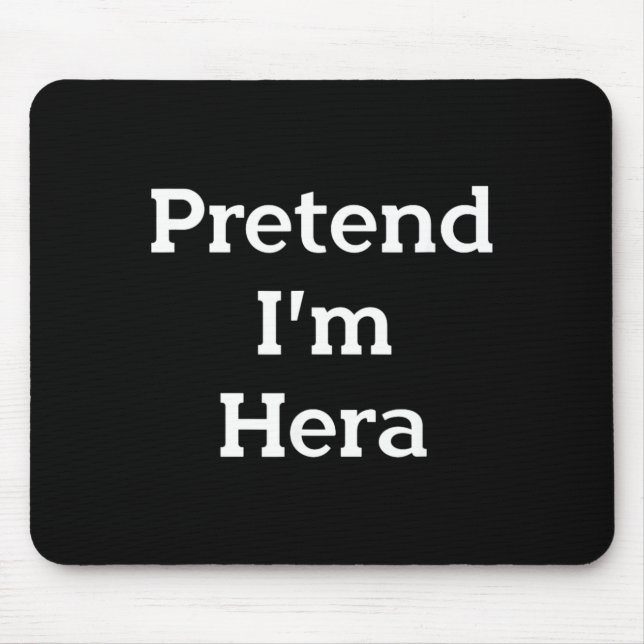 Mousepad Falso Costume de Hera Deusa Grega Divertido Hallow (Frente)