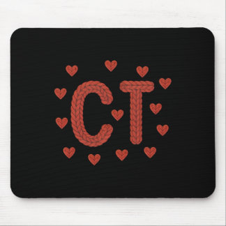 Mousepad Falso Crochê de Fio Técnico em TC de Tomografia Co