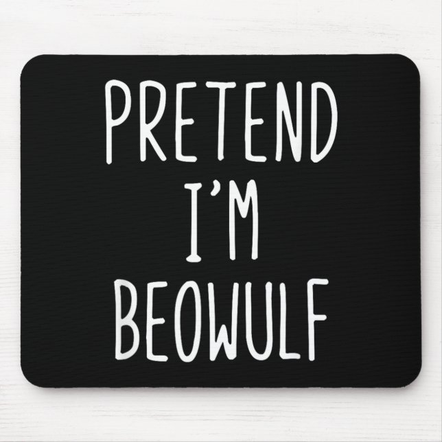 Mousepad Falso Fantasia Beowulf Halloween Engraçado Criança (Frente)