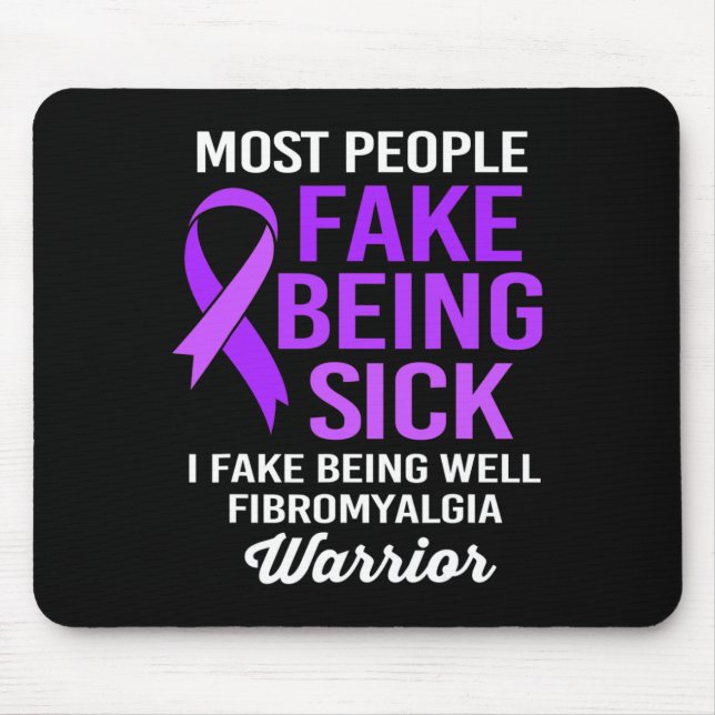 Mousepad Falso pessoas Doente Eu Falo Ser Bem Fibromial (Frente)