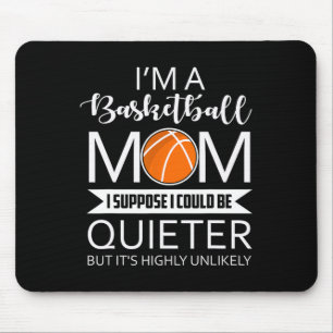 Mousepad Família 365 Eu sou um Bysketbyll Mamãe Diversão Di