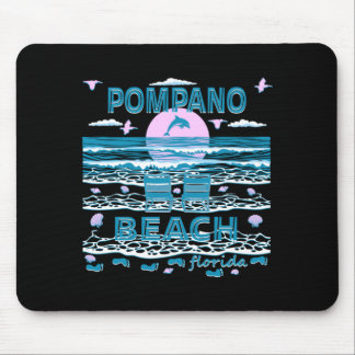 Mousepad Família Amorosa de Golfinhos Fofos Pompano Beach F