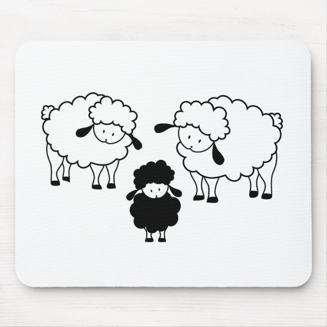 Mousepad Família das ovelhas negras (Frente)