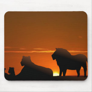 Mousepad família de leões