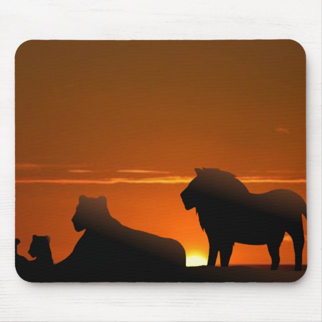 Mousepad família de leões (Frente)