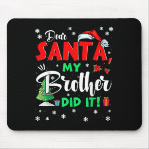Mousepad Família de Natal Correspondente Caros Papais noeis