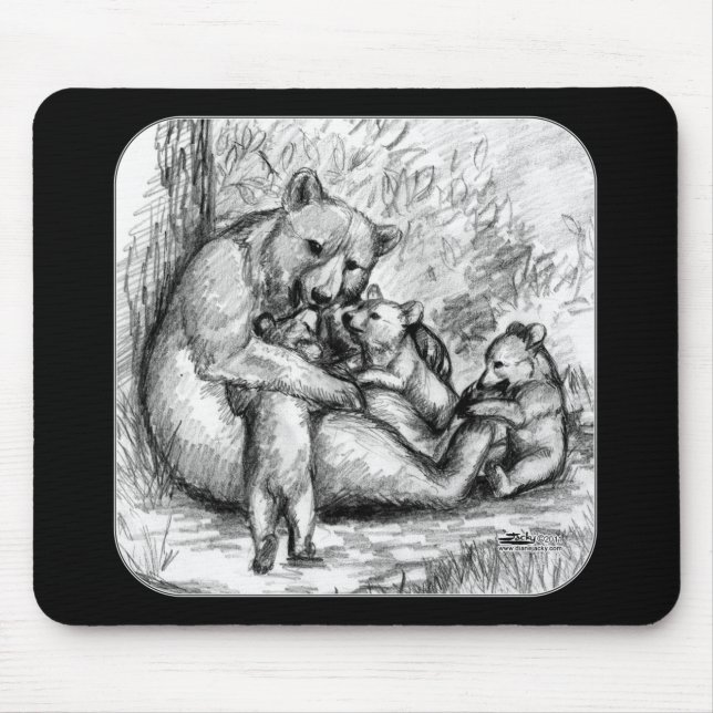 Mousepad Família de Ursos (Frente)