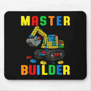 Mousepad Família Divertida Construtor Mestre Blocos de Cons