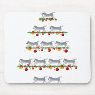 Mousepad Família Pajama define o Cachorro Malamute do Alasc