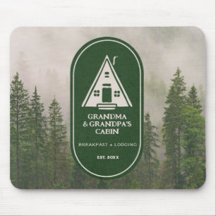Mousepad Família Personalizada Uma Cabina de Quadro A