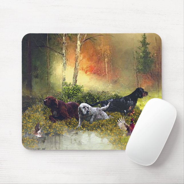 Mousepad Família Setters (Com mouse)