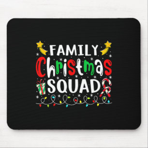 Mousepad Familiar Natal Santa Hat Tripulação Brincadeira Ho