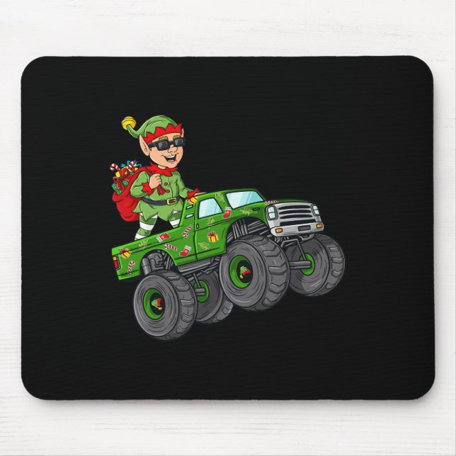 Mousepad Famílias De Rapazes De Caminhões Monstros Do Elf D (Frente)