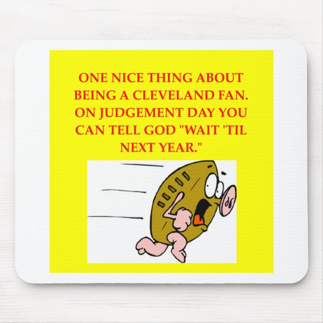 Mousepad fan de futebol de cleveland (Frente)