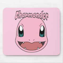 Mousepad Fanarte do Charmander Rosa Pokémon