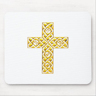 Mousepad Fancy Golden Cross