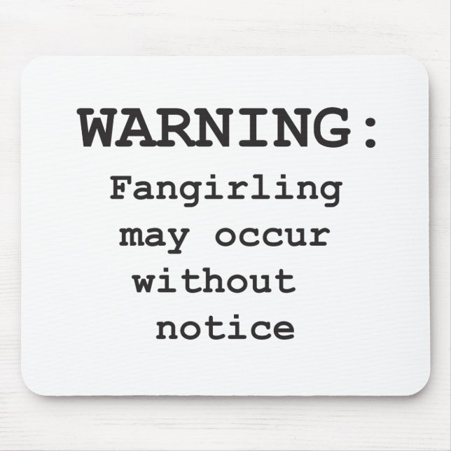 Mousepad Fangirling (Frente)