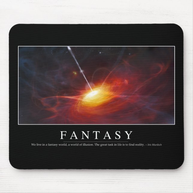 Mousepad Fantasia: Citação Inspiradora (Frente)
