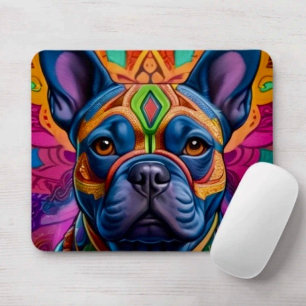 Mousepad Fantasia de Aniversário Divertida do Frenchie