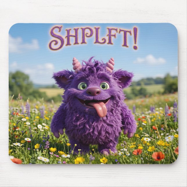 Mousepad Fantasia de Atitude Bicho Felpudo (Frente)