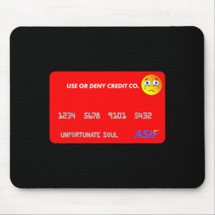 Mousepad Fantasia de cartão de crédito engraçada de Hallowe