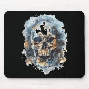 Mousepad Fantasia de Crânio Halloween Arte Assustadora de C