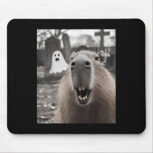 Mousepad Fantasia de Halloween de Fantasma de Capivara Engr