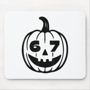 Mousepad Fantasia de Halloween Six Seven para Alunos e Prof