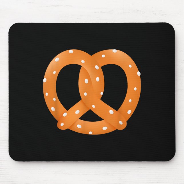 Mousepad Fantasia de Pretzel Engraçado Halloween (Frente)